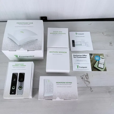 Frontpoint Home Security System Safehouse 6 Piece Kit Hub Doorbell Sensors