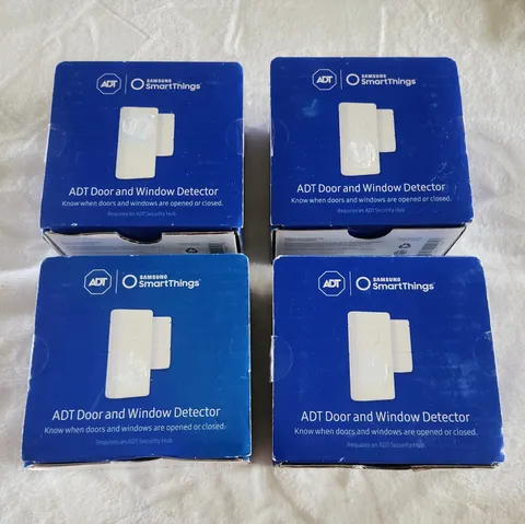  ADT Samsung SmartThings Door & Window Detector Sensor Home Security  Lot Of 4.