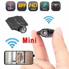 Wireless Mini Security Camera 1080P, 120° Wide Angle, Motion Detection, Remote V