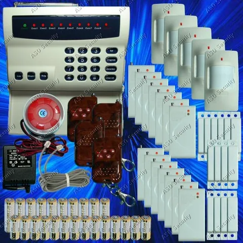WIRELESS HOME SECURITY SYSTEM - LED BURGLAR FIRE ALARM HOUSE AUTO-DIALER NEW G05