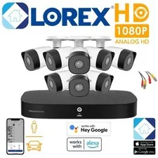 Lorex 1080p HD 8-Channel 1TB DVR Security System 8 CVI Bullet Camera D24281-2NB8