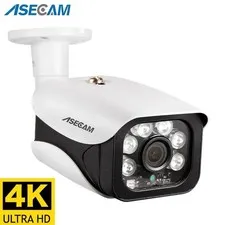 4K 8MP POE IP Camera ONVIF Outdoor H.265 Night Vision Waterproof Security Camera