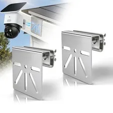 Gutter Mount for Security Camera, No Drill Stainless Steel Bracket,2 Pack