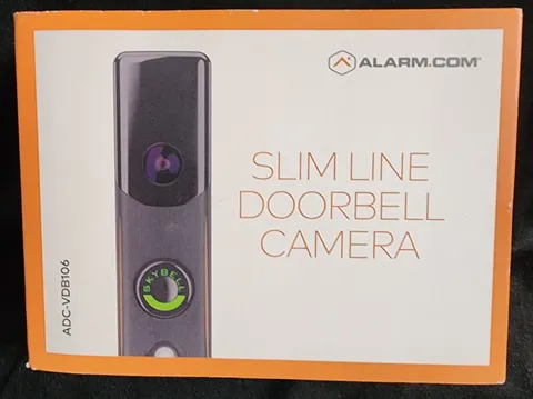 One Alarm.com ADC-VDB106 Slim Line Doorbell Camera - DARK BRONZE/BLACK