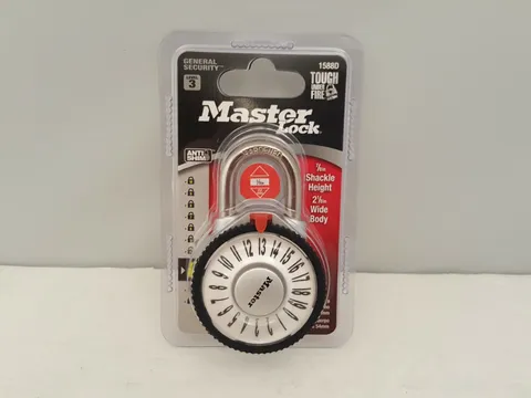 Master Lock Wide Magnification Combination Dial Padlock | Silver | Lvl 3 | 1588D