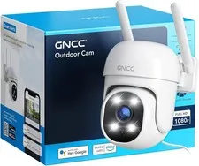Outdoor Security Camera Wireless Plug-in, 24/7 Recording, 2.4GHz WiFi