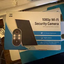 1080p Wi‑Fi Battery IP Security Camera, Night Vision, 2‑Way Talk, AI, Cloud