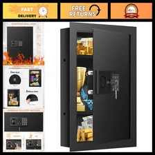 Fireproof Wall Safe 25.6" Tall - Heavy Duty Anti-Theft, Combo Lock, 2 Shelves, H