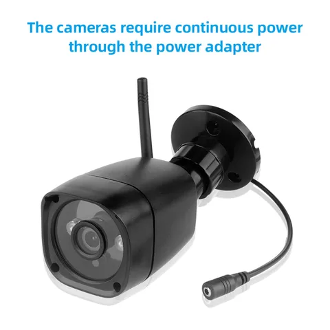 Wireless Security Camera System 720P With Loop Recording For Home