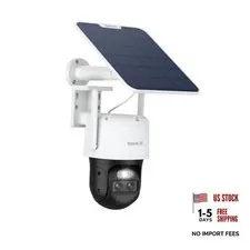 TrackMix 4K Dual-Lens PTZ Solar Security Cameras Wireless Outdoor | WiFi Set