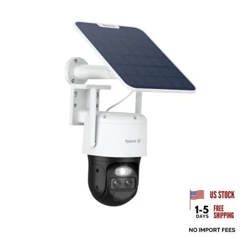 TrackMix 4K Dual-Lens PTZ Solar Security Cameras Wireless Outdoor | WiFi Set