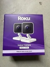 Roku Smart Home Wired Indoor Camera SE Home Security 2-Pack Brand New