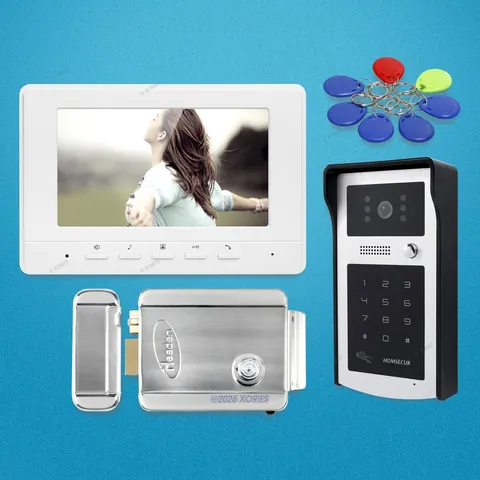 7inch Video Door Entry Call System Electric Lock Supported for Home Security