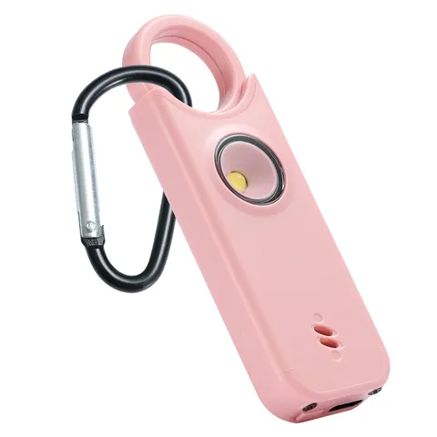 TIPSEAN Personal Safety Alarm - 135dB Ultra Loud Siren with LED Strobe Pink