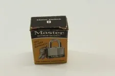 Vintage Master Padlock #3 With 2 Keys In Original Box 