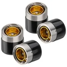 1.98" Trailer Wheel Bearing Protectors, Chromed Stainless 1.980 inch-4 Pack