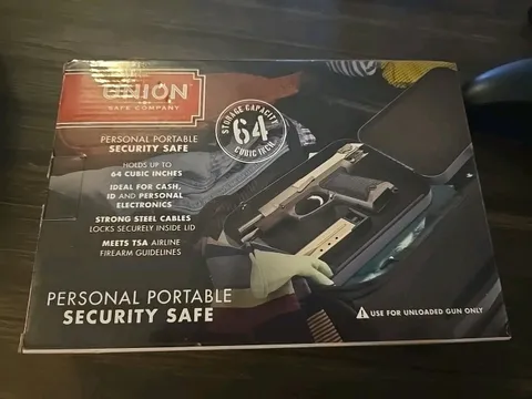 Personal Portable Security Safe : 15 Gauge Steel with 3 Ft Cable : Meets TSA