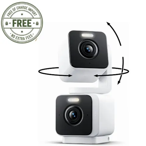 Wyze Duo Cam Pan Indoor/Outdoor Smart Security Camera 2K IP65 360° Pan/Tilt