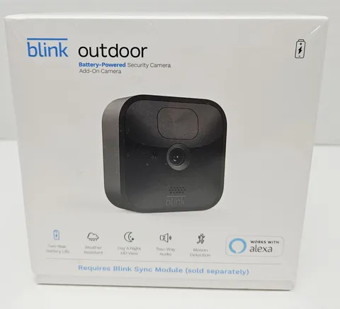 Blink Outdoor (3rd Generation) Add-On Security Camera BCM00400U, New/Sealed