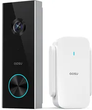 Aosu 2K Wireless Doorbell Camera with Aosubase, Battery Powered, 2.4G Wifi | AI