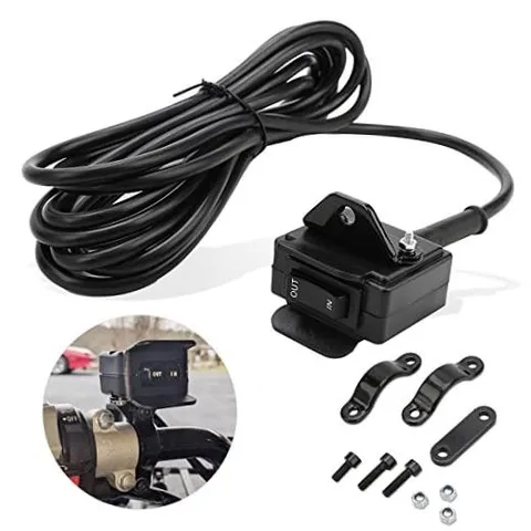 12V Winch Switch with Mounting Bracket Winch Rocker Thumb Switch for ATV UTV