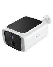 Noorio SB400 2K Solar Security Camera, Wireless Outdoor, Dual-Band Wi-Fi white