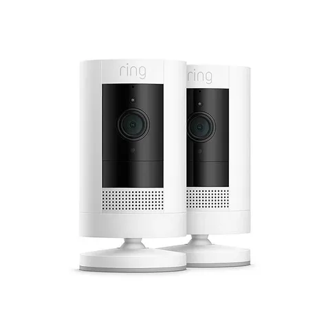 BRAND NEW- Ring Stick Up Cam Wireless Indoor/Outdoor Camera- 2 Pack White