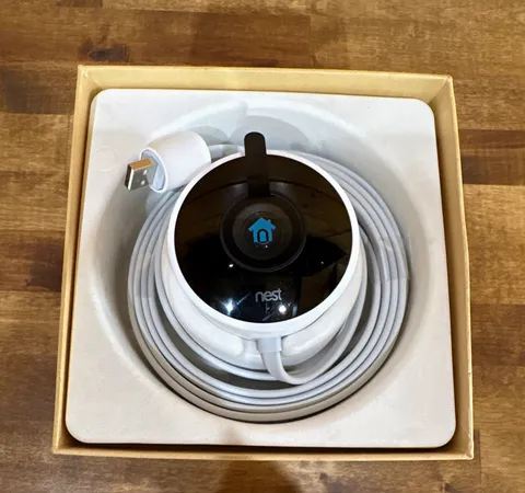 Nest Nest Cam 1080p Indoor Wired IP Camera, Wi-Fi, White Wall Mount