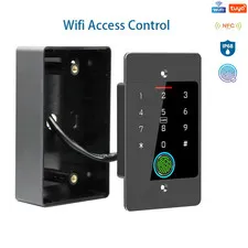 HF5 Tuya Wifi Standalone Fingerprint Access Control Keypad Waterproof Backlight 
