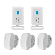 Home DIY Electric Infrared Motion Sensors & Receivers Chime Bell Flashing Remind