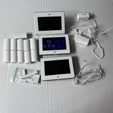 ADT Home Security System Kit IQ Panel Touchscreen + Door Sensors Untested