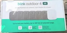Blink Outdoor 4 XR 6 Camera System with Extended 400ft  Security Coverage 