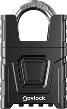 Heavy Duty Outdoor Combination Lock W/ 0.32" Cut-Resistant Shrouded Shackle –