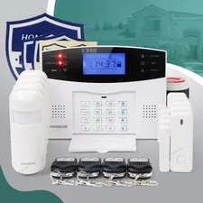 HOMSECUR Wireless &wired WIFI 4G SMS Autodial Burglar Alarm System SOS Intercom