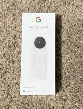 Google Nest Doorbell Wired 2nd Gen Snow White New Sealed Smart Video Doorbell