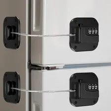 Fridge Lock Childproof Cabinet Locks, No Keys Needed Combo Lock for