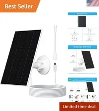 High Efficiency 4W Solar Panel for Outdoor Camera -  Waterproof & Adjustable
