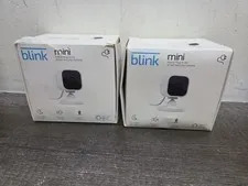 TWO: Blink Mini Indoor Plug-In HD 1080p Wireless Security Camera, WHITE, Amazon