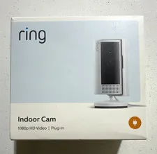 New Ring Indoor Cam (2nd Gen) 1080p Wi-Fi Plug-In Motion Detection Indoor White