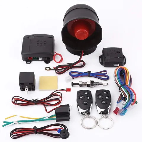 Qiilu Car Security Alarm System Shock Sensor Universal Car Alarm Security
