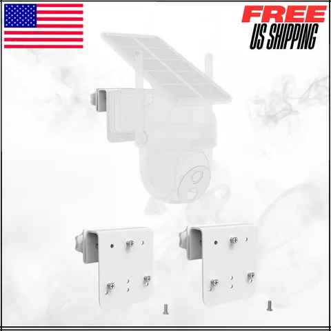 Gutter Mount For AOSU Solar Security Cameras ANSQUE Outdoor Wireless White 2PK