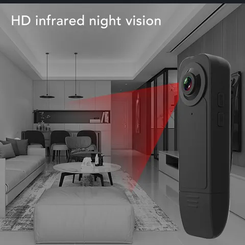 1080P Clip On Camera Night Wide Angle Wearable Camera Body Cam HD Re YGBP