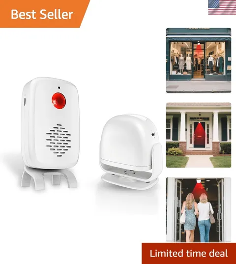 Adaptable Wireless Motion Sensor Chime - Safety Alarm & Personalizable Greetings