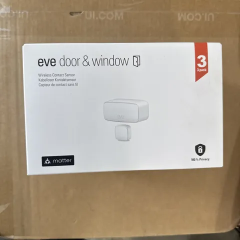 Eve door & window wireless contact sensor (3rd generation) 3pack