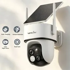 Wansview 2K Wireless IP Camera WIFI Outdoor 360°PTZ Smart Home Security IR Cam