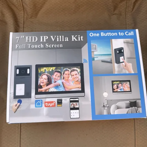 Smart Video Doorbell Intercom System 7" Touch Screen Wi-Fi Monitor 1080P Camera