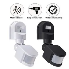Motion Sensor Switch 220V 110V 12V Infrared Human Body Detector 180° Outdoor 