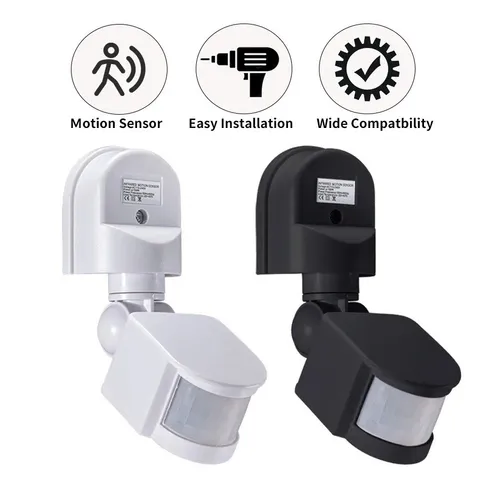 Motion Sensor Switch 220V 110V 12V Infrared Human Body Detector 180° Outdoor 