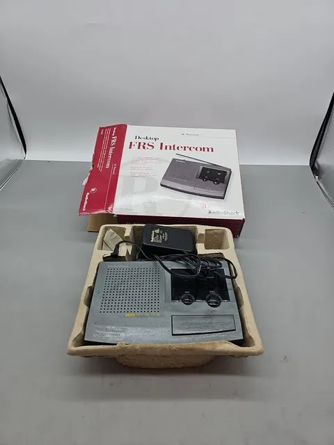 RADIO SHACK AC POWERED DESKTOP FRS INTERCOM MODEL 21-1845 TESTED WORKS