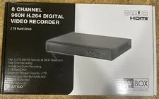 W Box 8 Channel 960H H.264 DVR 2TB Hard Drive Included ( New Sealed in the Box)
